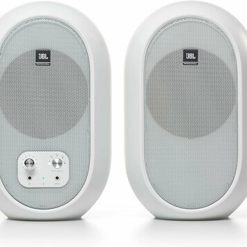 Para białych monitorów studyjnych JBL 104-BT (stan nowy)