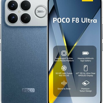 Xiaomi POCO F8 Ultra 16+512 GB - smartfon Snapdragon, niebieski
