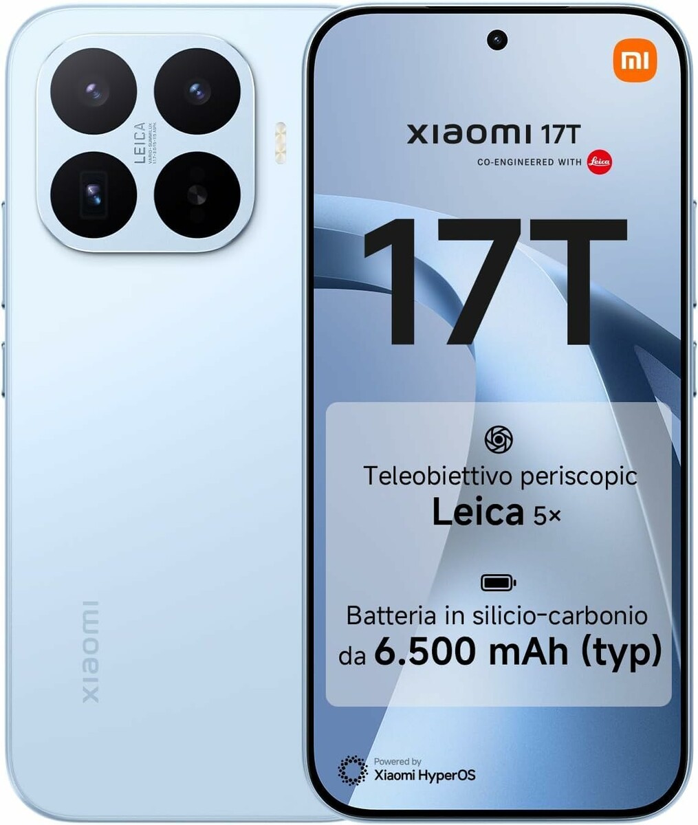 Xiaomi 17T 12+256 GB - smartfon Leica 5x, niebieski