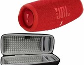 JBL Charge 5 z etui podróżnym Hardshell - głośnik Bluetooth IP67, czerwony – zdjęcie 1