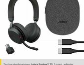 Jabra Evolve2 75 USB-C bez stojaka - słuchawki nauszne ANC, czarne – zdjęcie 3