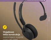 Jabra Evolve3 45 Mono USB-A MS Teams - zestaw słuchawkowy, czarny – zdjęcie 2