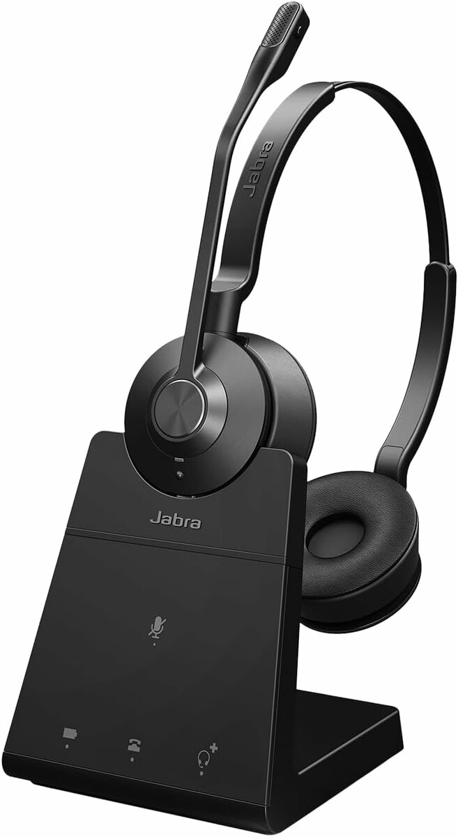 Jabra Engage 45 SE Stereo - zestaw słuchawkowy DECT ze stacją bazową, czarny