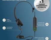 Jabra Engage 40 Mono USB-C - przewodowy zestaw słuchawkowy, czarny – zdjęcie 2