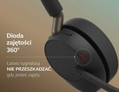 Jabra Evolve3 65 Duo USB-C UC - zestaw słuchawkowy dwuuszny, czarny – zdjęcie 4