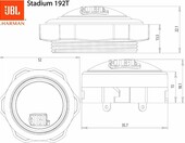 JBL Stadium 192T - głośniki wysokotonowe do auta 3/4 cala, para – zdjęcie 5