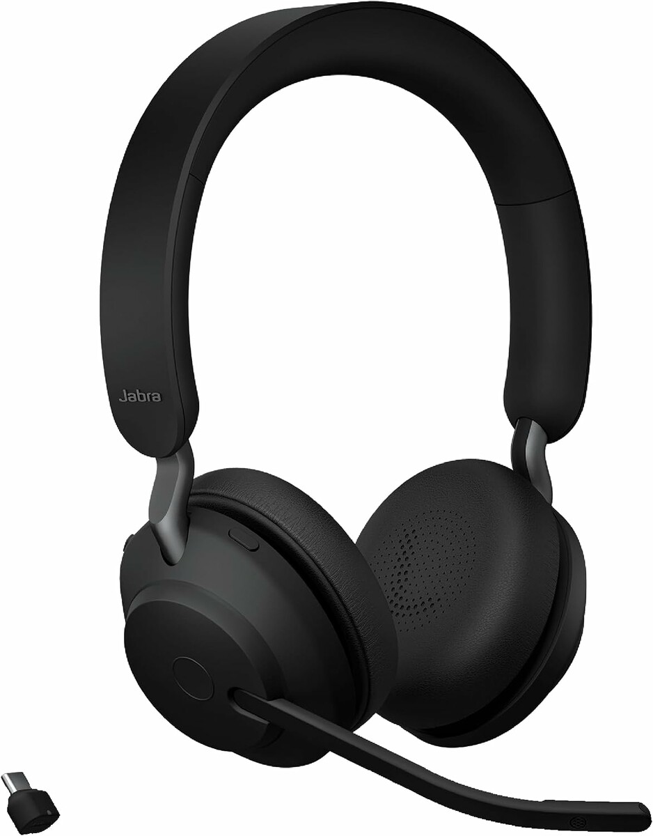 Jabra Evolve2 65 MS – zestaw słuchawkowy Bluetooth z redukcją hałasu, czarny