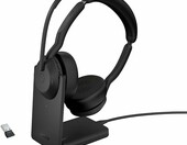 Jabra Evolve2 55 z podstawą ładującą – zestaw słuchawkowy Bluetooth ANC, czarny – zdjęcie 1