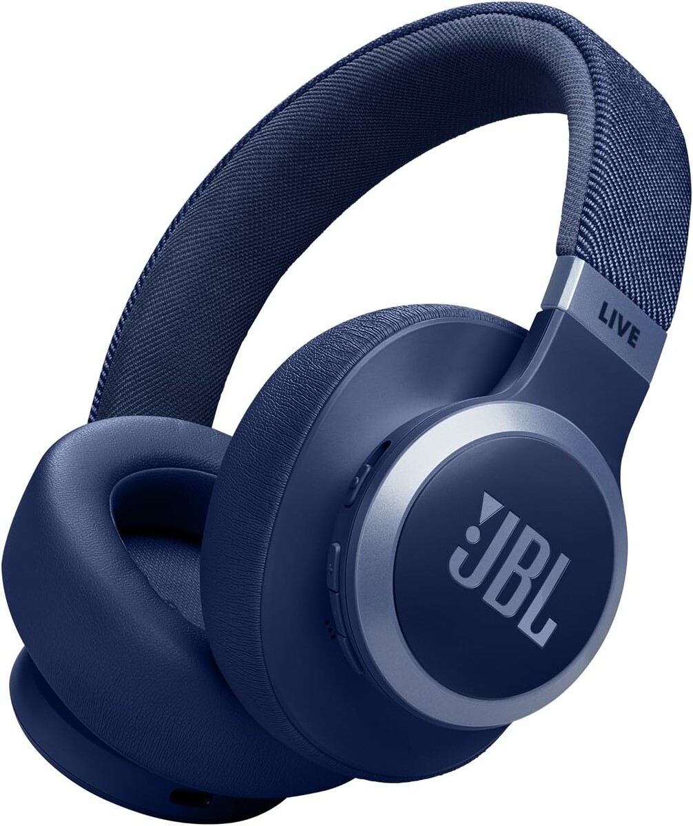 JBL Live 770 NC - słuchawki bezprzewodowe nauszne z ANC, niebieskie