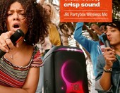 JBL Partybox Wireless Mic - zestaw 2 mikrofonów do karaoke, czarny – zdjęcie 4