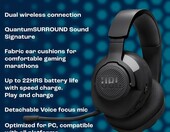JBL Quantum 360 - bezprzewodowe słuchawki gamingowe, czarne – zdjęcie 4