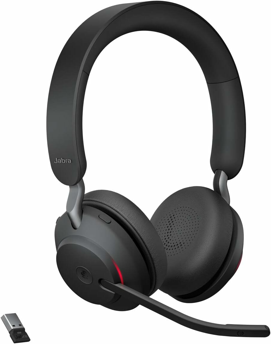 Jabra Evolve2 65 MS Teams Stereo – bezprzewodowy zestaw słuchawkowy, czarny