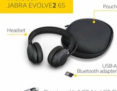 Jabra Evolve2 65 MS Teams Stereo – bezprzewodowy zestaw słuchawkowy, czarny – zdjęcie 2