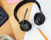 Jabra Evolve2 65 UC Stereo – bezprzewodowy zestaw słuchawkowy, czarny – zdjęcie 2