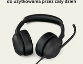 Jabra Evolve2 50 MS Teams Stereo USB-A – przewodowy zestaw słuchawkowy, czarny – zdjęcie 2