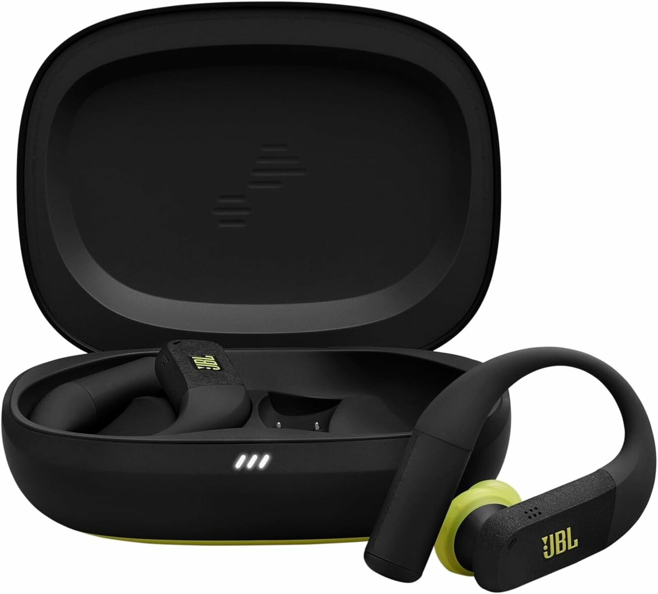 JBL Endurance Peak 4 - sportowe słuchawki bezprzewodowe douszne, czarno-limonkowe