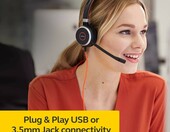 Jabra Evolve 40 MS Stereo - przewodowy zestaw słuchawkowy z pilotem, czarny – zdjęcie 3