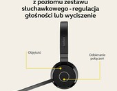Jabra Evolve 65 TE Link UC Stereo - bezprzewodowy zestaw słuchawkowy Bluetooth – zdjęcie 5