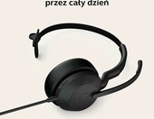Jabra Evolve2 50 UC Mono USB-C/A - przewodowy zestaw słuchawkowy, czarny – zdjęcie 3