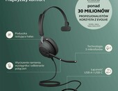 Jabra Evolve2 40 SE Mono USB-C - przewodowy zestaw słuchawkowy – zdjęcie 2