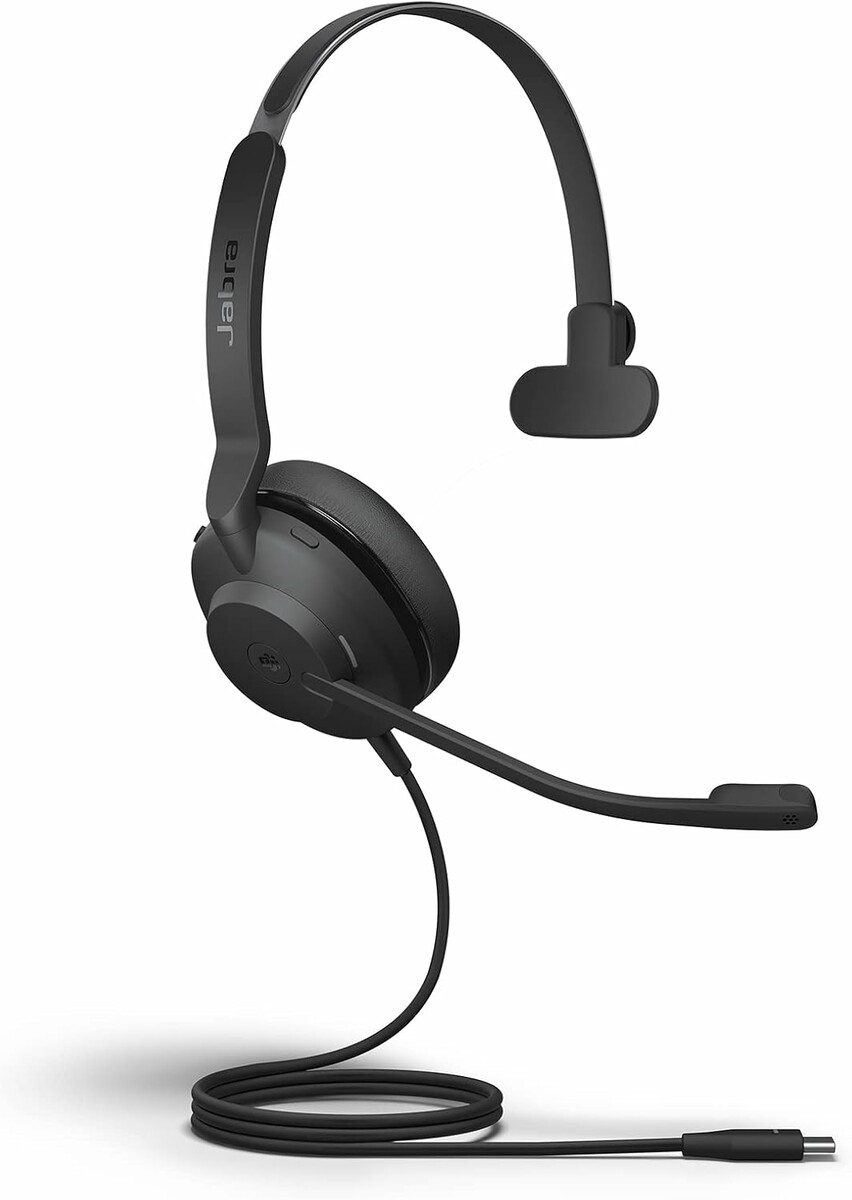 Jabra Evolve2 30 MS Mono USB-C - lekki przewodowy zestaw słuchawkowy, czarny