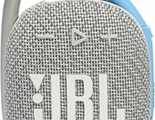 JBL Clip 4 Eco - przenośny głośnik Bluetooth z karabińczykiem, biały – zdjęcie 1
