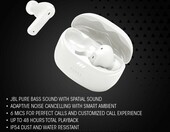 JBL Tune Beam 2 Ghost - douszne słuchawki bezprzewodowe z ANC, białe – zdjęcie 2