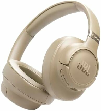 JBL Tune 780 NC - bezprzewodowe słuchawki nauszne z ANC, beżowe