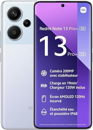 Xiaomi Redmi Note 13 Pro+ 5G 8/256 GB - smartfon, biały