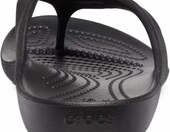 Crocs Kadee II Flip – damskie japonki, czarne, wodoodporne – zdjęcie 4