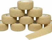 QiGui plaster samoprzylepny elastyczny 2,5 cm x 4,5 m, zestaw 10 rolek – zdjęcie 1