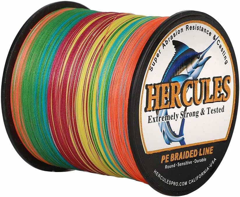 HERCULES plecionka wędkarska 4-splotowa 300 m, 0,55 mm, do wody słonej