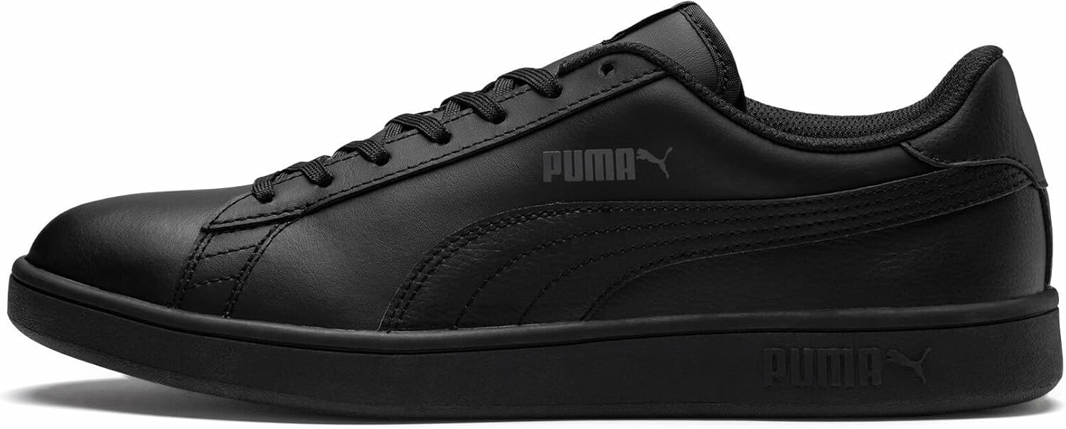 Puma Smash V2 L – trampki męskie skórzane, czarne, sznurowane