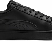 Puma Smash V2 L – trampki męskie skórzane, czarne, sznurowane – zdjęcie 4