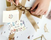 Kartki z podziękowaniami dla dzieci 48 szt. – zestaw z kopertami, kwiatowe – zdjęcie 4