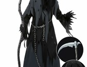 Spooktacular Creations Kostium Ponury Żniwiarz dla chłopca, 7 elementów – zdjęcie 1