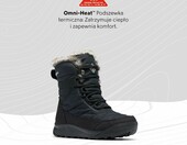 Columbia Minx Shorty IV – damskie śniegowce ocieplane, czarne, wodoodporne – zdjęcie 3