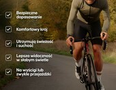 DANISH ENDURANCE spodenki rowerowe męskie z wkładką 3D, czarne – zdjęcie 5