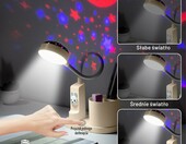 Lampka na biurko dziecięca LED z projekcją gwiazd – królik, ładowalna – zdjęcie 3