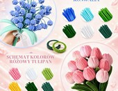 Zestaw florystyczny 950 drucików kreatywnych do kwiatów DIY, 13 kolorów – zdjęcie 3