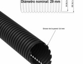 AUPROTEC Peszel karbowany Ø29 mm 5 m – rura osłonowa na kable – zdjęcie 5