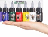 HAWINK Tusz do Tatuażu 7 Kolorów – zestaw pigmentów 7x15 ml – zdjęcie 5