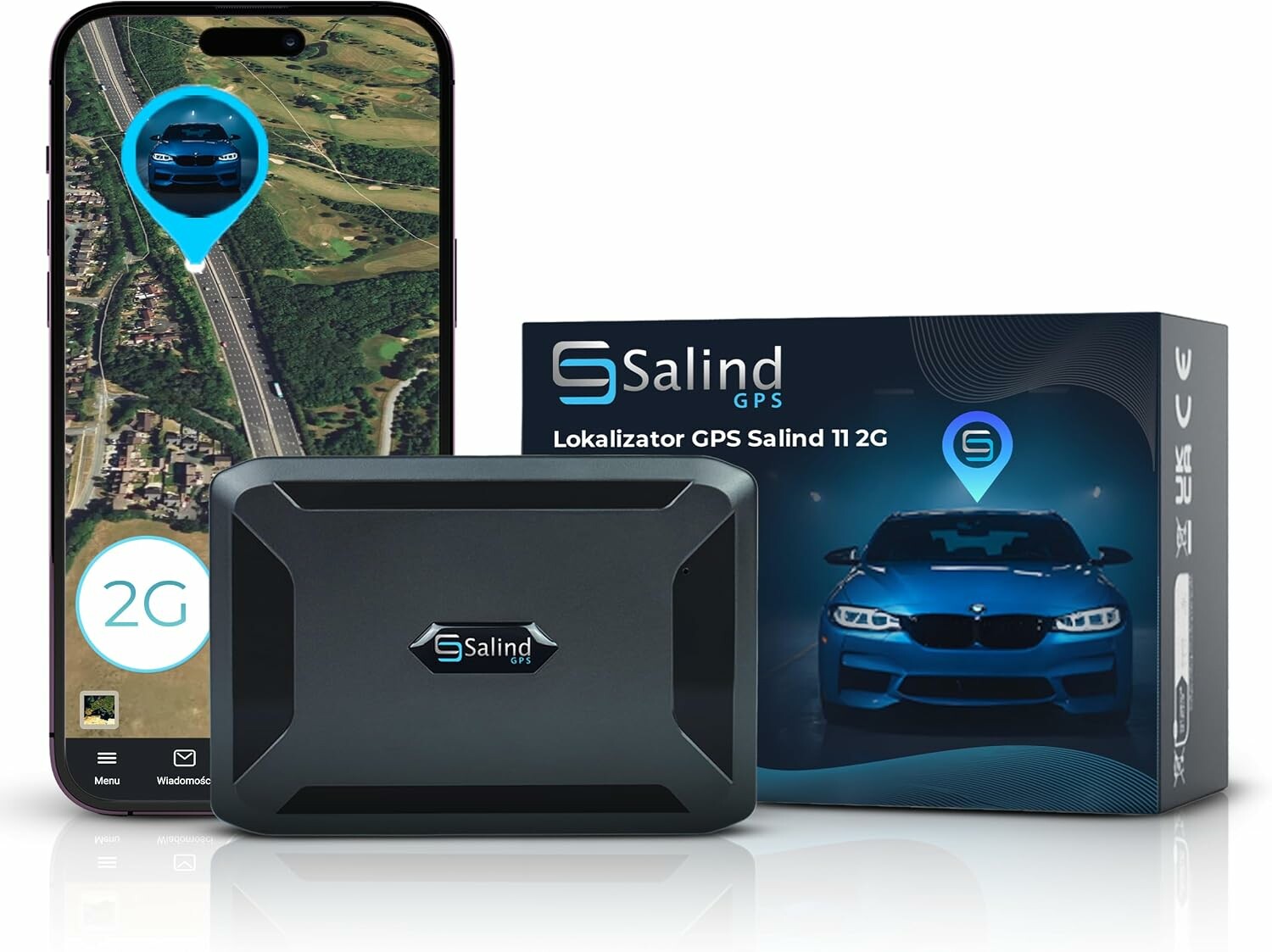Salind 11 2G – lokalizator GPS motocyklowy z magnesem, aplikacja mobilna