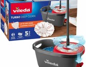 Vileda Turbo 3w1 – zestaw mop obrotowy z wiadrem i wkładem mikrofibra – zdjęcie 1