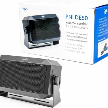 PNI DE50 – głośnik zewnętrzny do radia CB, 5 W, jack 3,5 mm