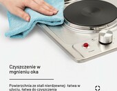 Klarstein Appetito TK15OV – płyta elektryczna do zabudowy, 2 pola, inox – zdjęcie 5