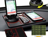 Homefantasy mata antypoślizgowa na telefon do samochodu 4w1, obrót 360° – zdjęcie 1