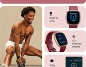 Fitbit Versa 4 – smartwatch fitness z GPS, wielokolorowy – zdjęcie 3