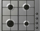 Candy Idea CHW6LBX/4U2 60 cm – płyta gazowa do zabudowy, 4 palniki, inox – zdjęcie 1