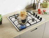Candy Idea CHW6LBX/4U2 60 cm – płyta gazowa do zabudowy, 4 palniki, inox – zdjęcie 3